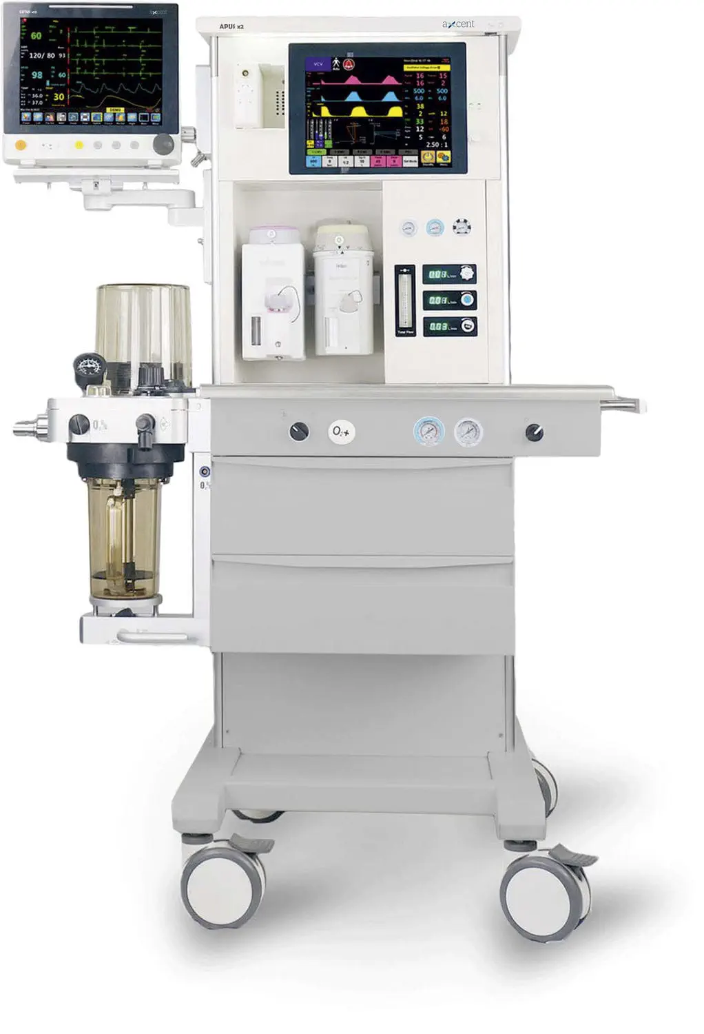 เครื่องดมยาสลบในผู้ป่วยเด็ก  Pediatric anesthesia workstation APUS x2  aXcent medical