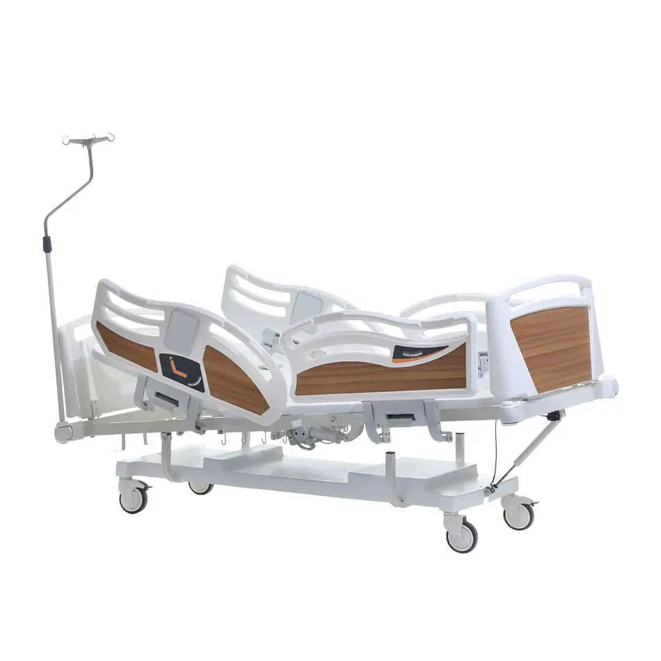 เตียงผู้ป่วยชนิดสามไกร์ปรับด้วยไฟฟ้าราวปีกนก  Hospital bed FAULTLESS 3200  LINEALIFT