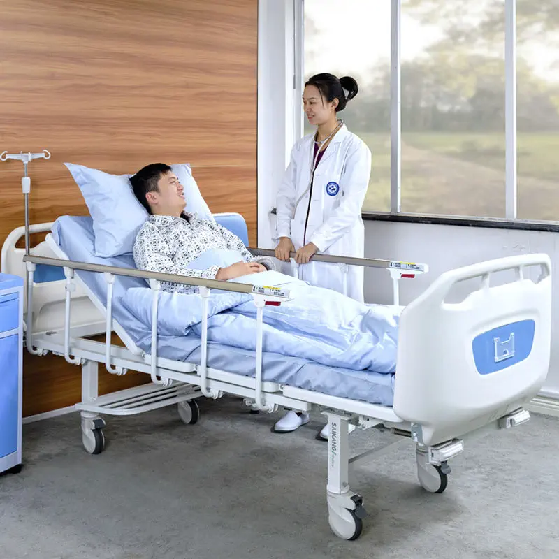 เตียงผู้ป่วยปรับระดับมือหมุน  Hospital bed  D2w  Saikang