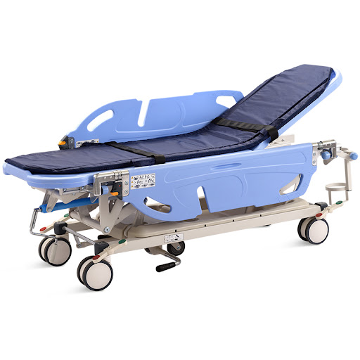 เตียงเคลื่อนย้ายผู้ป่วยปรับระดับไฮดรอลิค transportation trolley hydraulic SKP041-10 SAIKANG