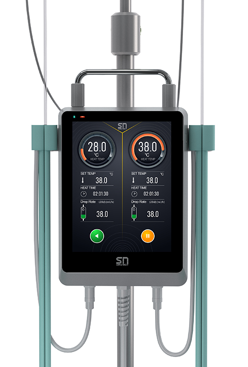 เครื่องมืออุ่นสารน้ำหรือเลือดเพื่อให้ทางหลอดเลือดดำ  Intravenous Fluid Warming System