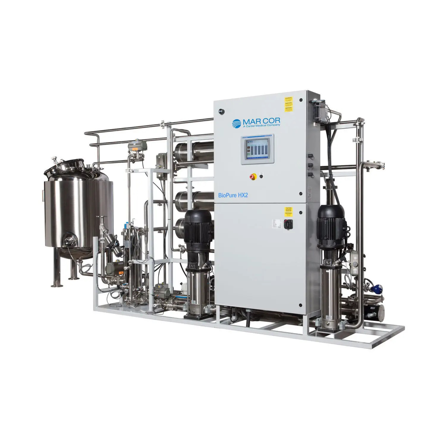 เครื่องผลิตน้ำบริสุทธิ์สำหรับฟอกเลือด รองรับเครื่องไตเทียม 30 เครื่อง  Hemodialysis water treatment plant BioPure HX2  Mar Cor