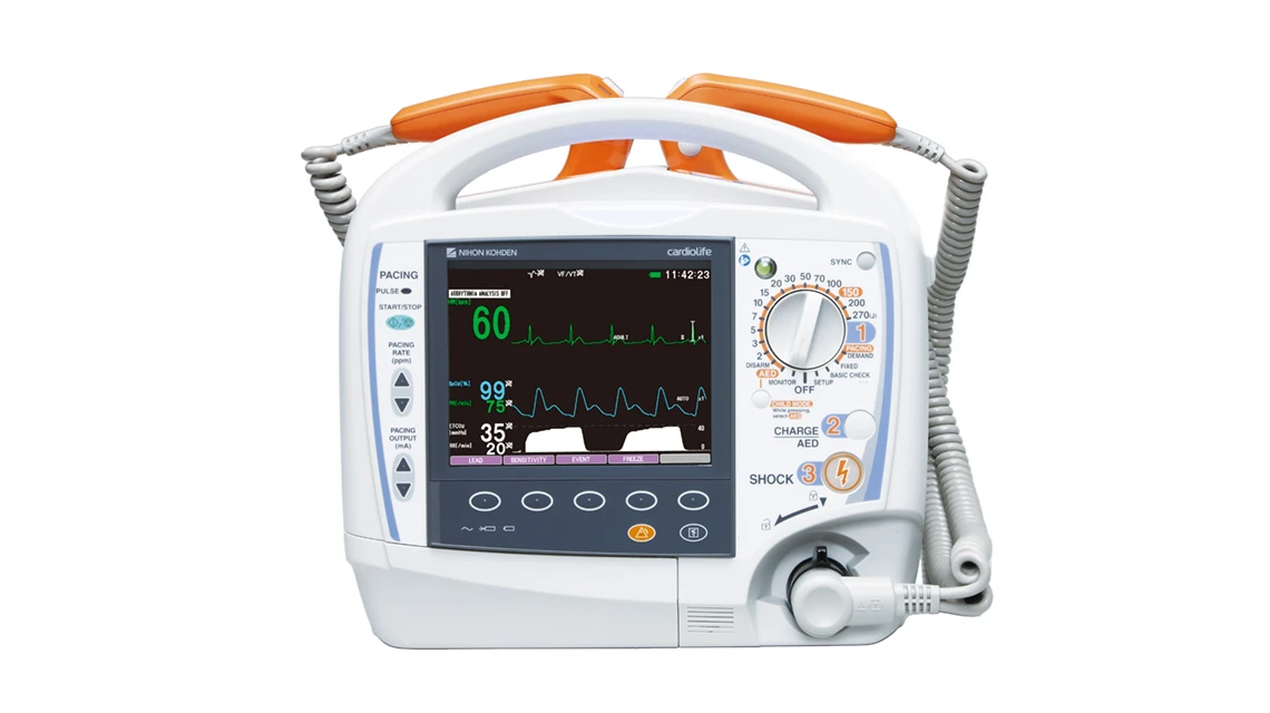 เครื่องกระตุกหัวใจด้วยไฟฟ้าแบบ Biphasic รุ่น TEC-5621 ผลิตภัณฑ์ NIHON KOHDEN