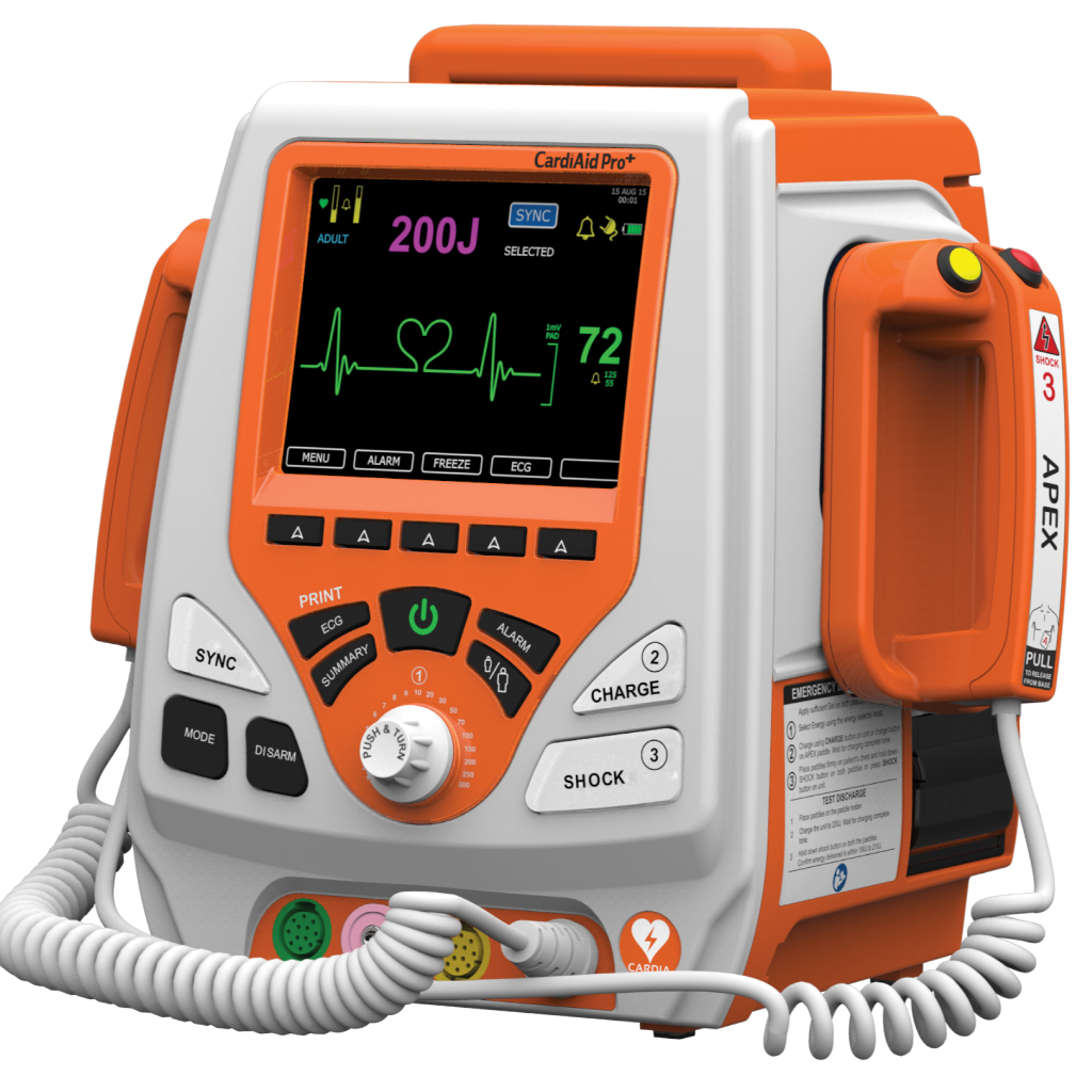 เครื่องกระตุกหัวใจด้วยไฟฟ้า (Professional Biphasic Defibrillator) CardiAid Pro+ CardiAidPRO PLUS