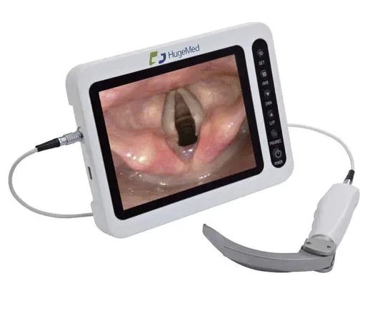 เครื่องส่องตรวจทางเดินหายใจระบบวีดิทัศน์  Video laryngoscope VLRM  HugeMed