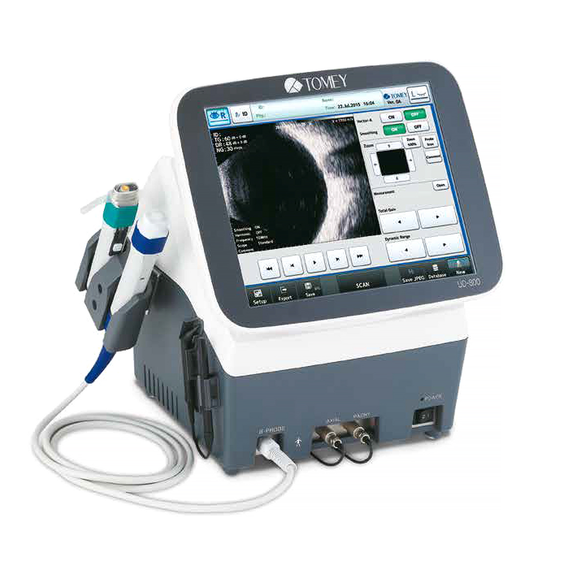 เครื่องตรวจตาด้วยคลื่นเสียงความถี่สูงชนิดเอและบีสแกน Ophthalmic Ultrasound A, B Scan