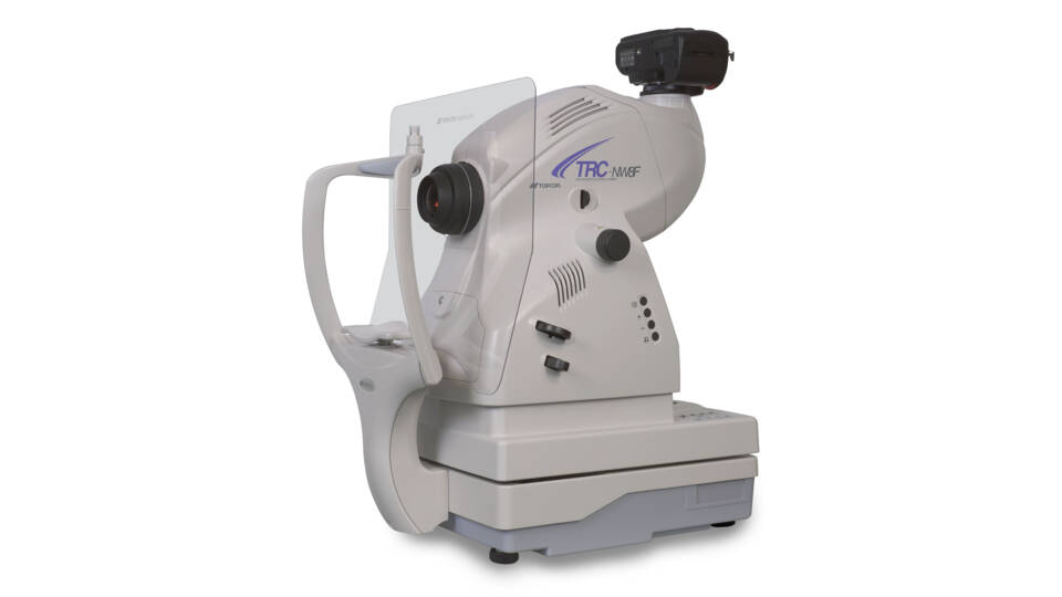 เครื่องถ่ายภาพจอประสาทตา 200 องศา และแยกชั้นส่วนหลังของดวงตา  Non-mydriatic retinal camera TRC-NW8 Topcon Healthcare