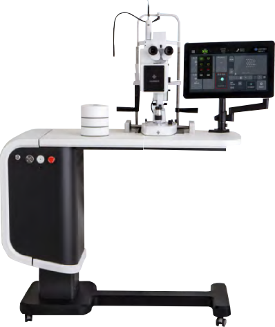 เครื่องรักษาโรคตาด้วยแสงเลเซอร์ชนิด 2 สีแบบแพทเทิน Ophthalmic  Pattern Laser with 2 Wavelength