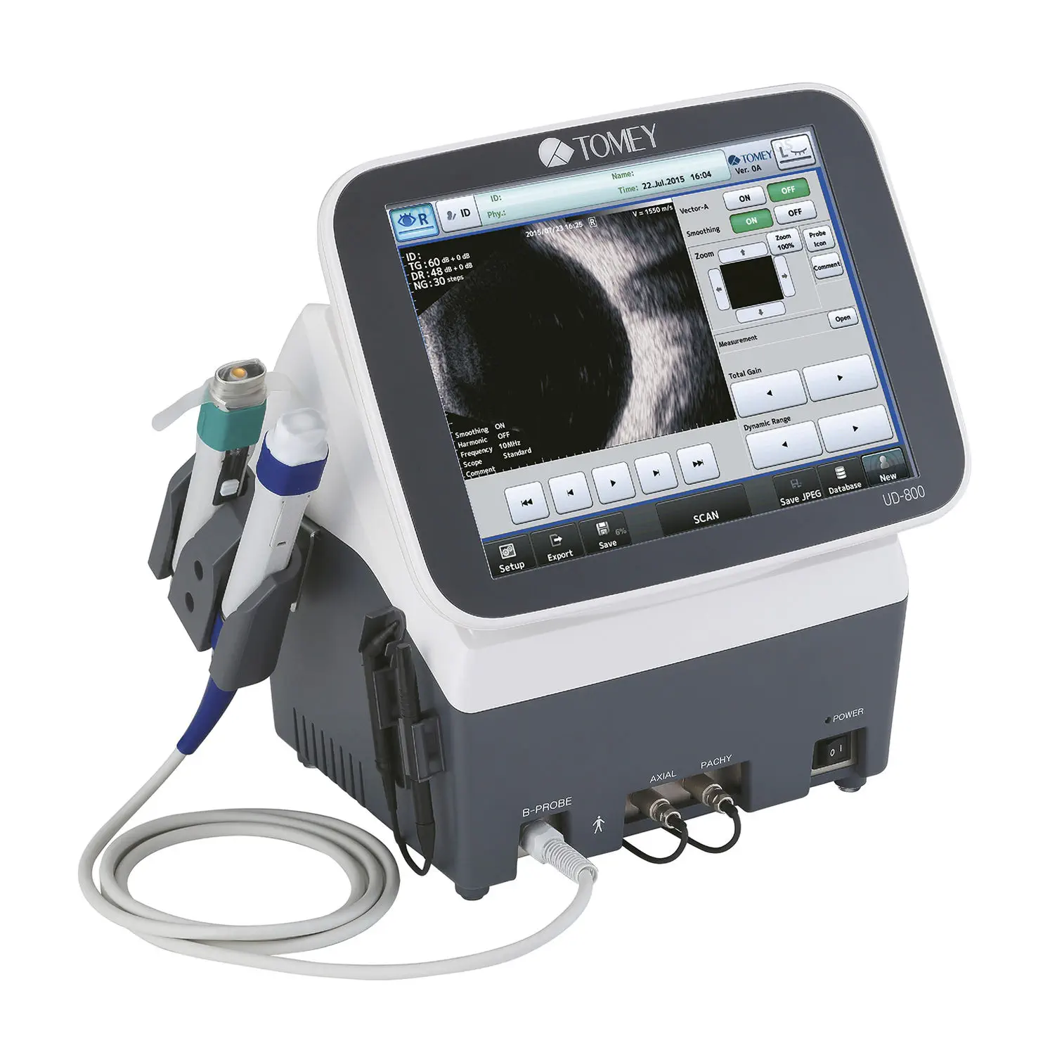 เครื่องวัดเลนส์แก้วตาเทียมด้วยคลื่นเสียงความถี่สูง Ophthalmic Ultrasound Biometry