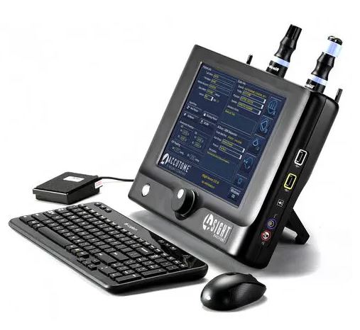 เครื่องวัดเลนส์แก้วตาเทียมด้วยคลื่นเสียงความถี่สูง  Portable ultrasound system 4Sight  Keeler