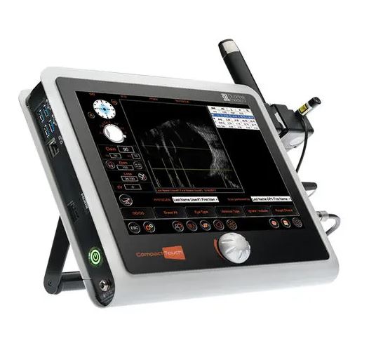 เครื่องวัดเลนส์แก้วตาเทียมด้วยคลื่นเสียงความถี่สูง  Portable ultrasound system COMPACT TOUCH  Quantel Medical