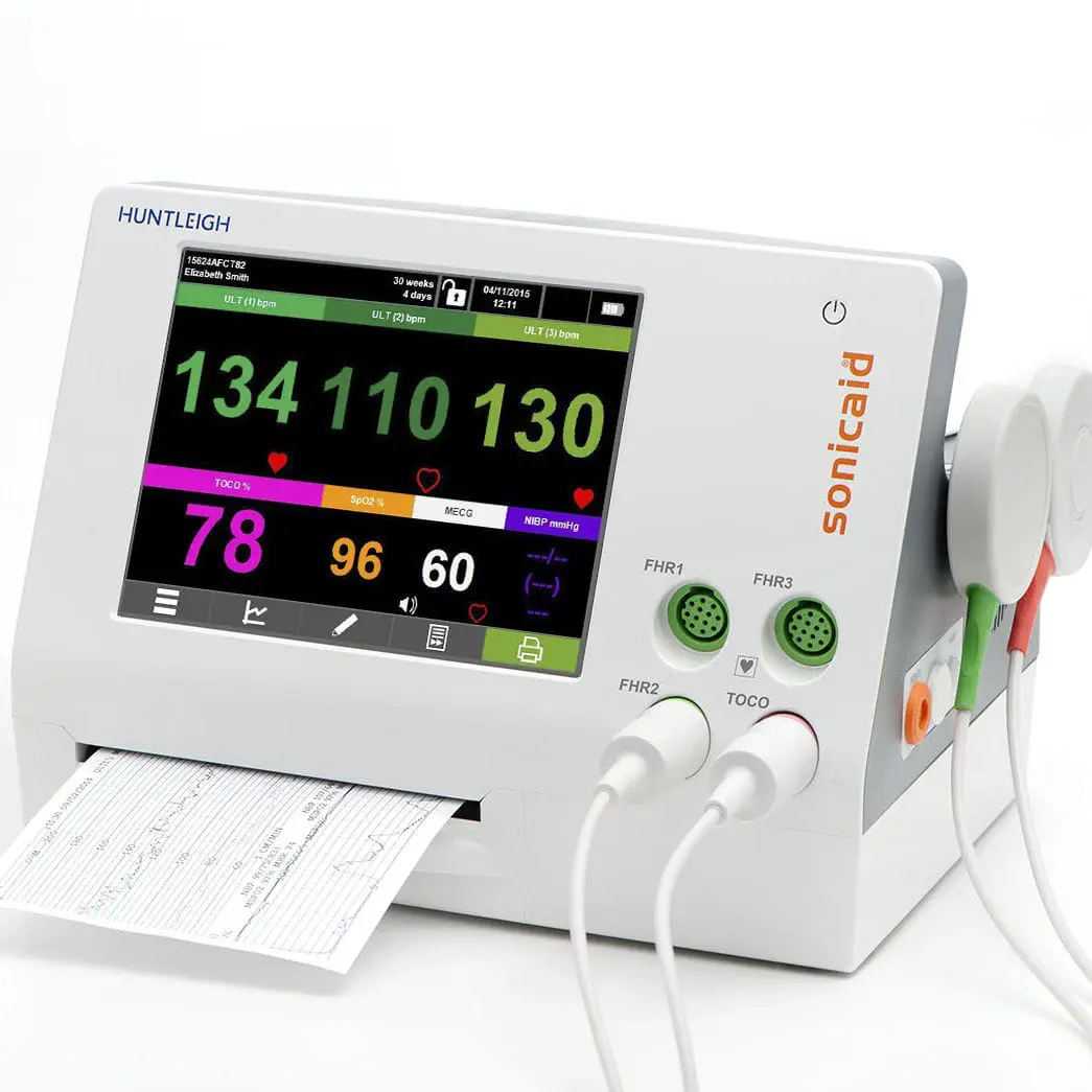 เครื่องตรวจสมรรถภาพทารกในครรภ์สำหรับตรวจเด็กแฝด  Fetal heart rate fetal monitor Team3  Huntleigh