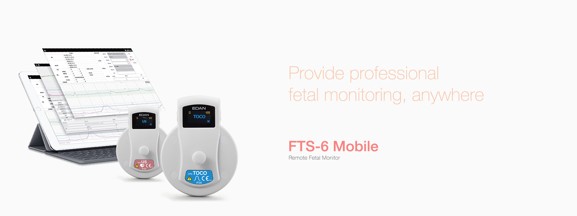 เครื่องตรวจสมรรถภาพทารกในครรภ์แบบพกพา  FTS-6 Mobile Remote Fetal Monitor  EDAN