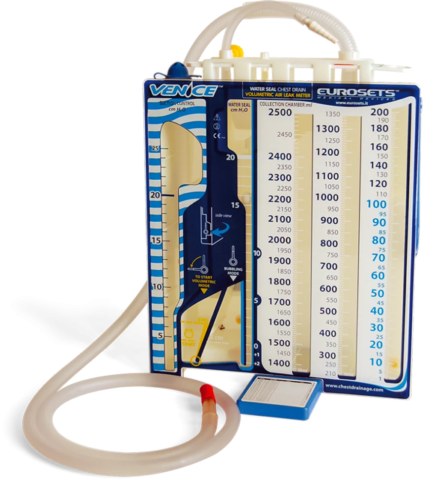 ชุดระบายของเหลว ระบายลมจากทรวงอก รุ่น Venice Wet chest drainage ยี่ห้อ EUROSETS