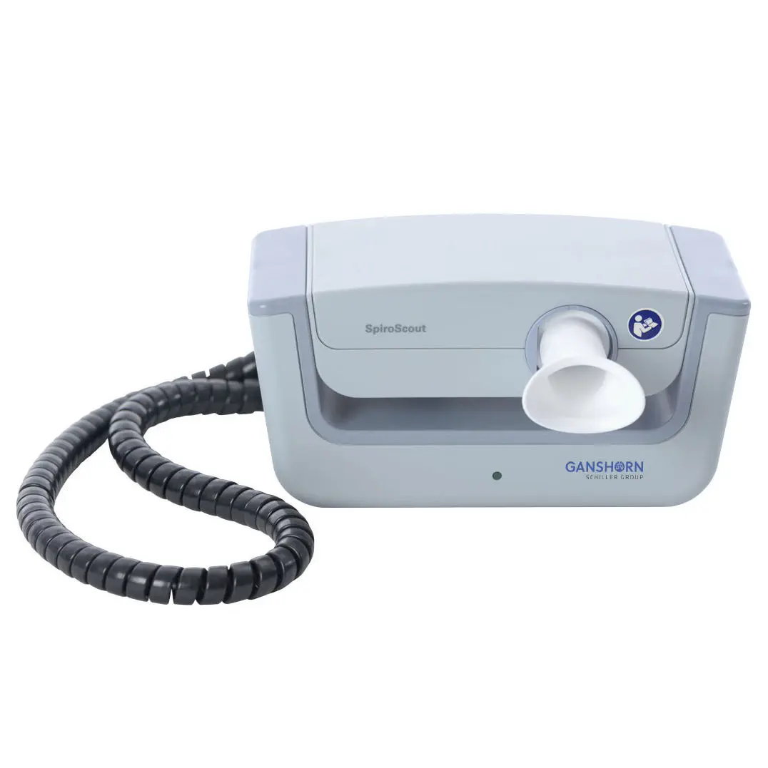 เครื่องตรวจสมรรถภาพปอดด้วยเครื่องคอมพิวเตอร์  Tabletop spirometer Ganshorn SpiroScout  SCHILLER