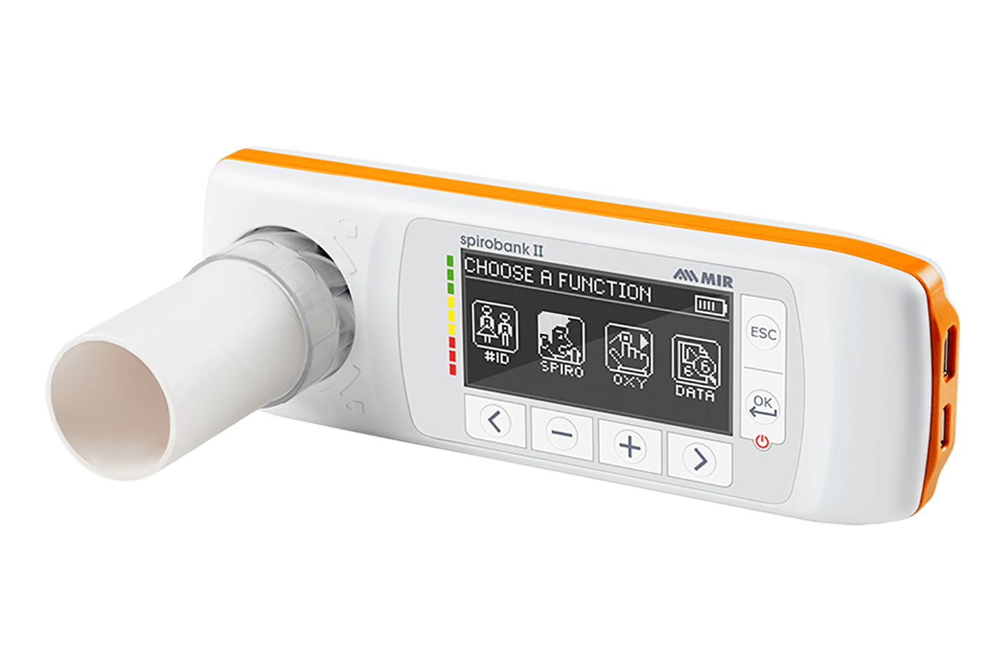 เครื่องตรวจสมรรถภาพปอดแบบพกพาสำหรับคอมพิเตอร์และไอแพด  Spirobank II Smart  MIR