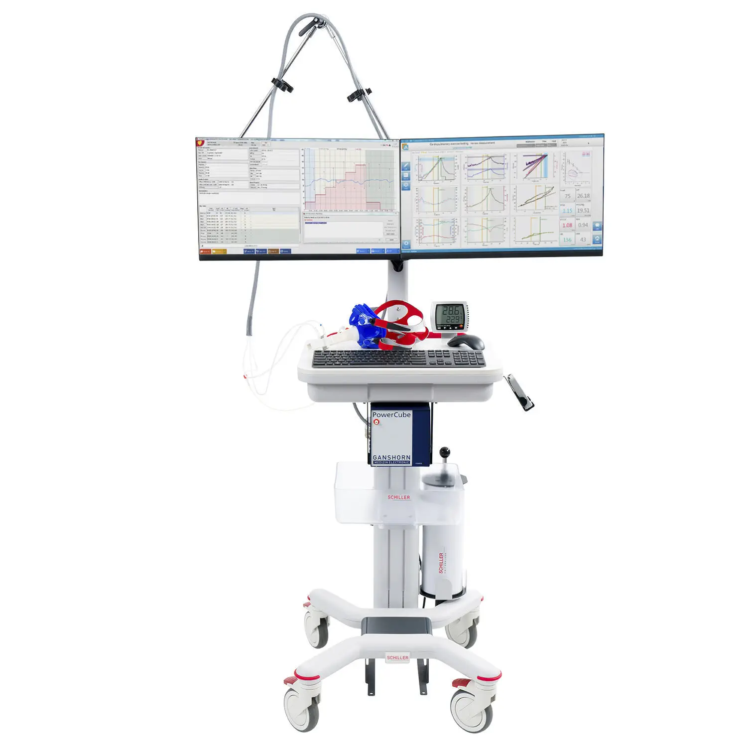 เครื่องตรวจสมรรภาพการทำงานของหัวใจขณะออกกำลังกายพร้อมลู่วิ่ง  CARDIOVIT CS-200 Office ErgoSpiro  SCHILLER