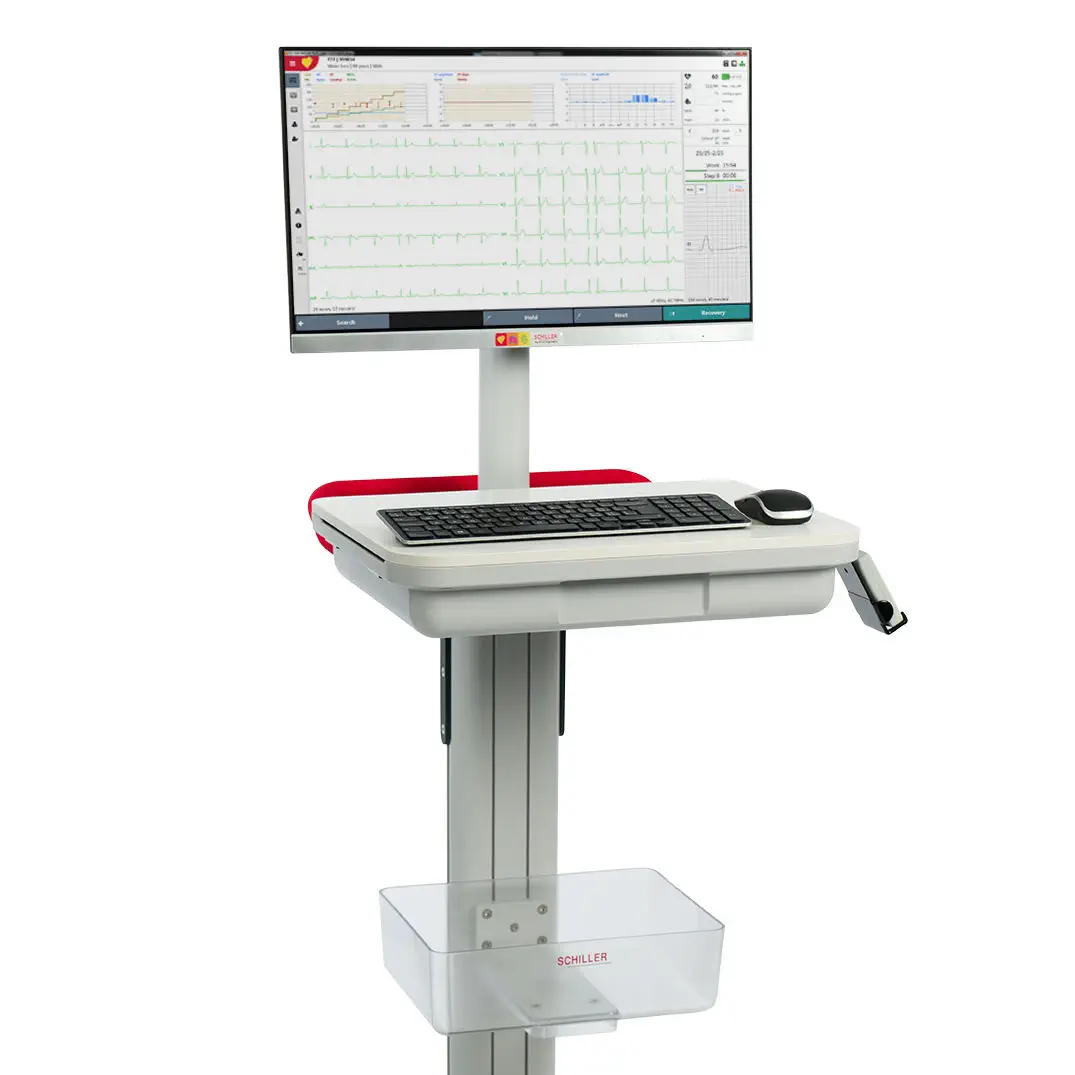 เครื่องตรวจสมรรภาพการทำงานของหัวใจขณะออกกำลังกาย พร้อมลู่วิ่ง  Cardiac stress test equipment CARDIOVIT CS-104  SCHILLER