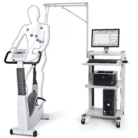 เครื่องตรวจสมรรภาพการทำงานของหัวใจขณะออกกำลังกาย พร้อมลู่วิ่ง  Cardiac stress test equipment ec3000e  custo med