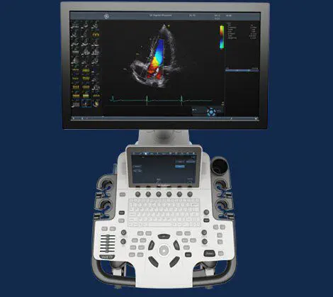 เครื่องตรวจหัวใจด้วยคลื่นเสียงความถี่สูง  On-platform ultrasound system Vivid™ T9  GE Healthcare