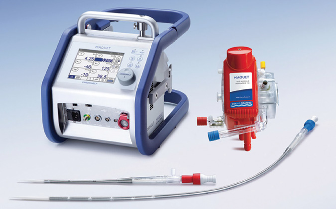 เครื่องพยุงการทำงานของหัวใจและปอดชนิดเคลื่อนย้ายได้ Mobile Extracorporeal Membrane Oxygenation (ECMO)