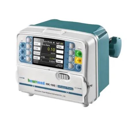 เครื่องควบคุมการให้สารละลายทางหลอดเลือดดำ  Infusion pump HK-100  Hawkmed