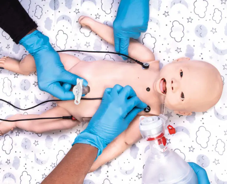 ชุดอุปกรณ์ช่วยชีวิตทารกแรกคลอด  Pediatric care patient simulator Luna  CAE Healthcare