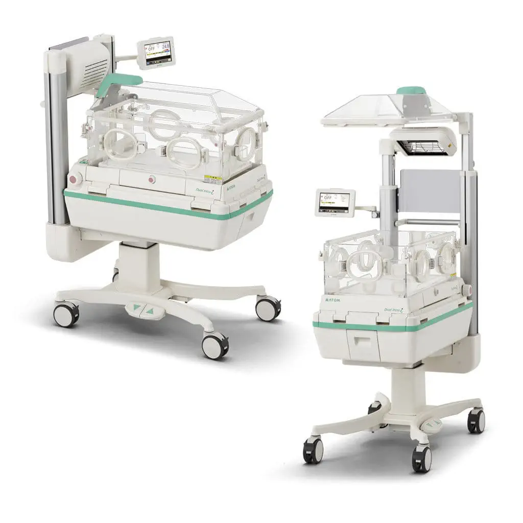 ตู้อบเด็ก  Neonatal incubator on casters Dual Incu i  Atom Medical