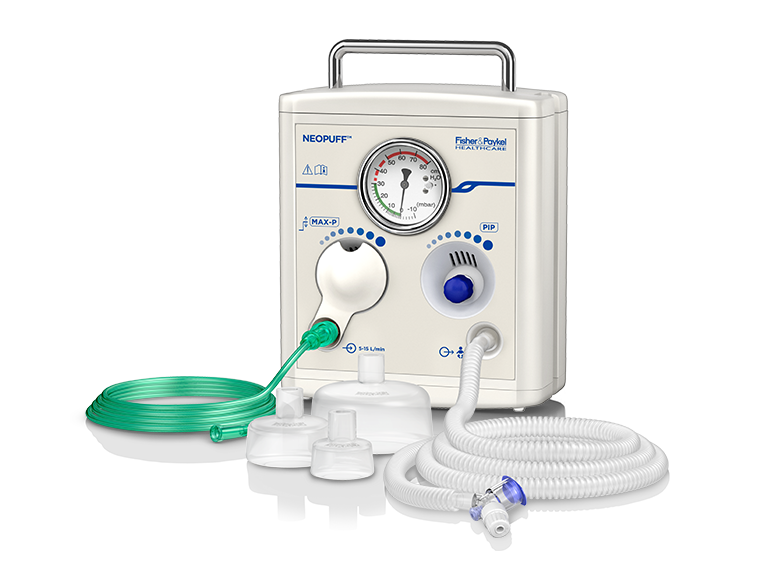 เครื่องช่วยกู้ชีวิตทารกแบบแรงดันบวก  Neopuff™ Infant T-Piece Resuscitator RD900  Fisher & Paykel