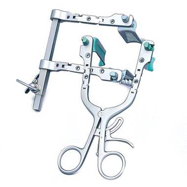 เป็นชุดเครื่องมือช่วยในการผ่าตัดกระดูกสันหลังระดับคอ  Cervical retractor CCR  B. Braun