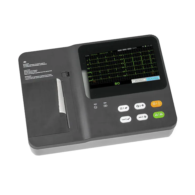 เครื่องตรวจคลื่นไฟฟ้าหัวใจ พร้อมระบบวิเคราะห์ผลชนิด 3 หลีด  3-channel electrocardiograph DE03  Dawei