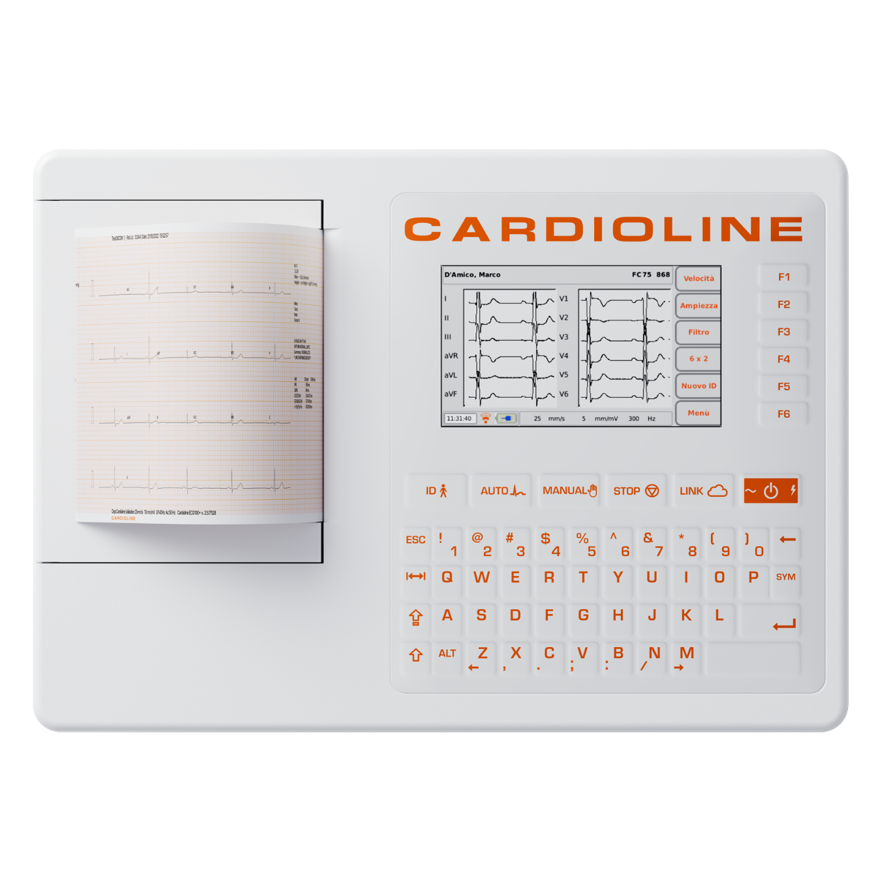 เครื่องตรวจคลื่นไฟฟ้าหัวใจ พร้อมระบบวิเคราะห์ผล  ECG100+  CARDIOLINE