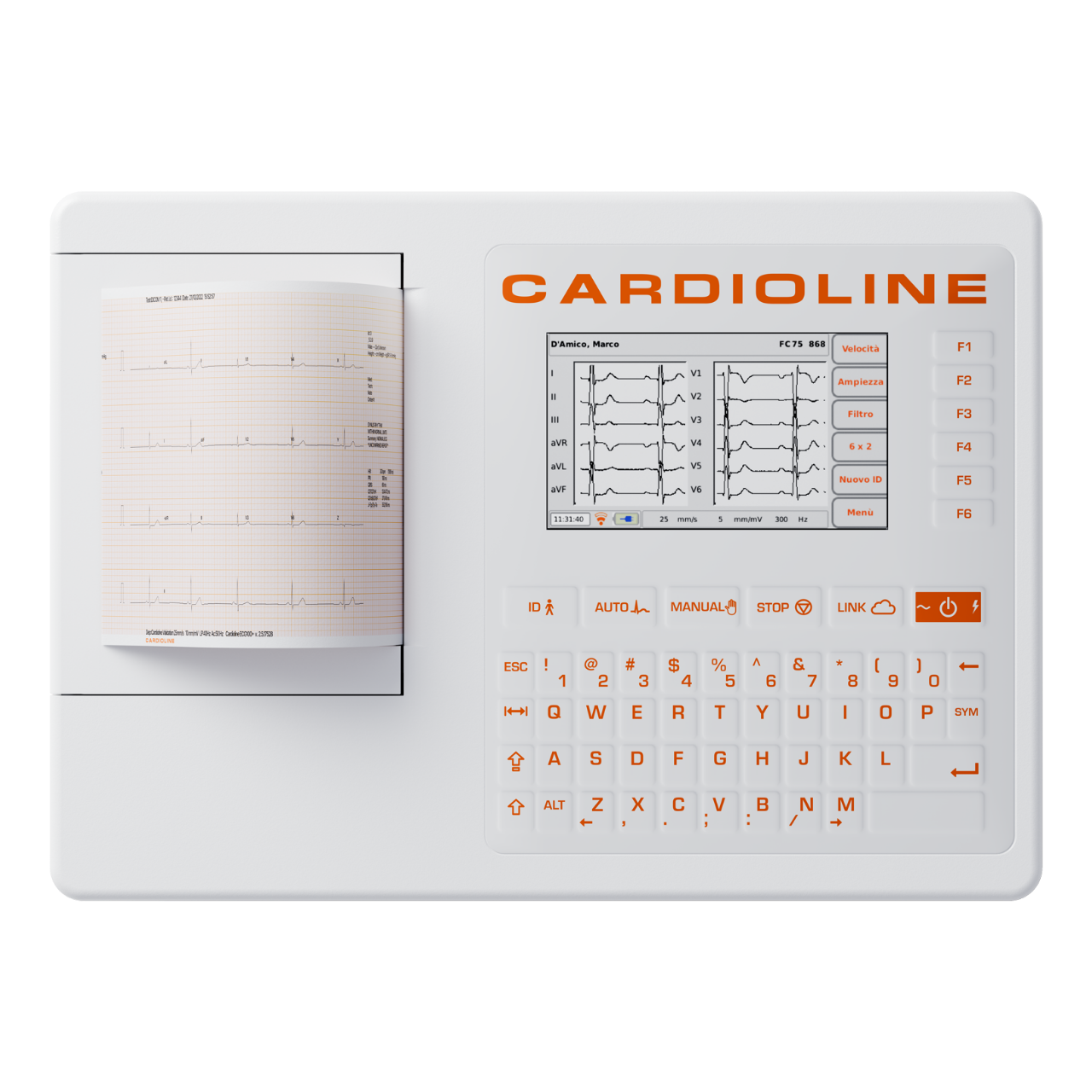 เครื่องตรวจคลื่นไฟฟ้าหัวใจ พร้อมระบบวิเคราะห์ผล  ECG100S  CARDIOLINE