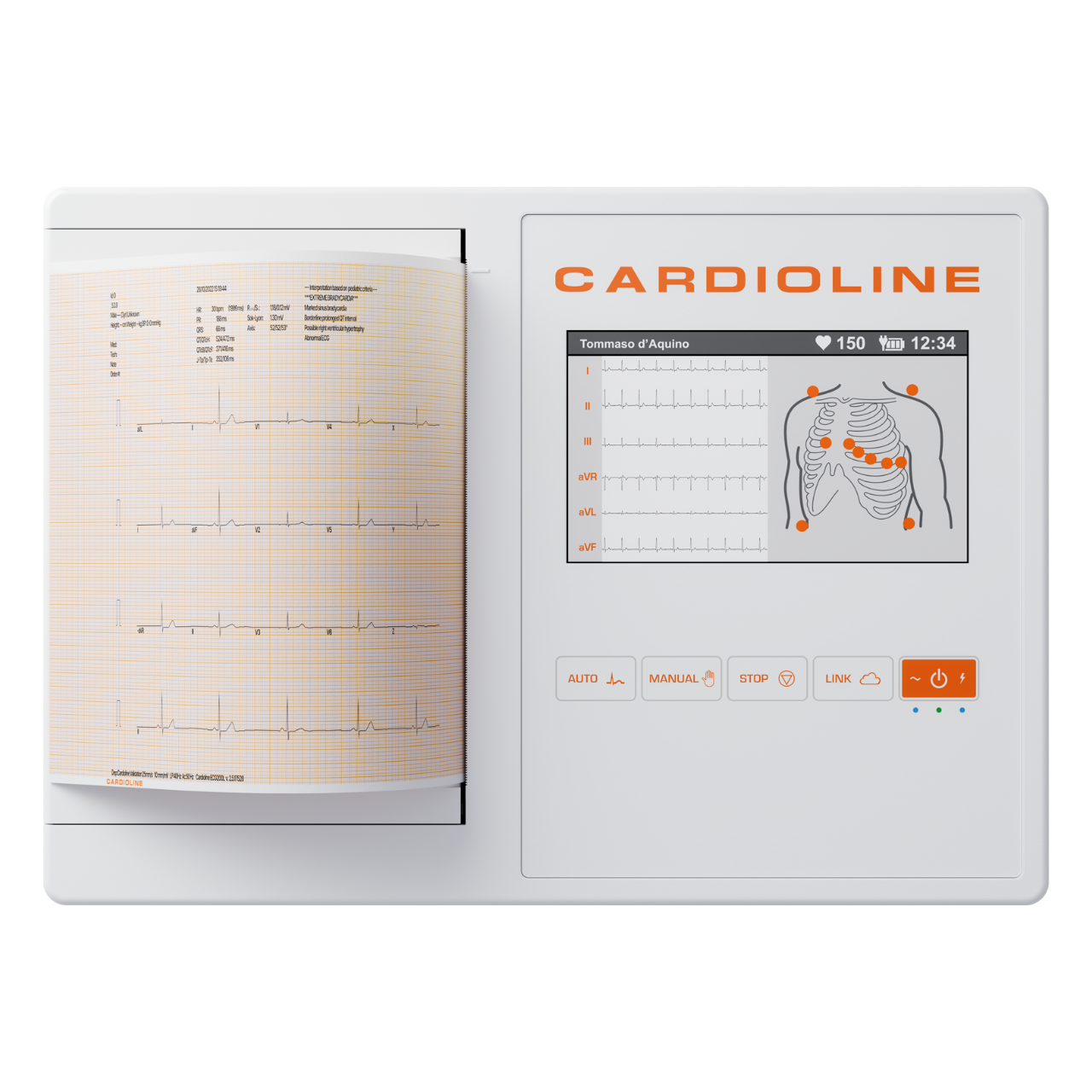 เครื่องตรวจคลื่นไฟฟ้าหัวใจ พร้อมระบบวิเคราะห์ผล  ECG200L  CARDIOLINE