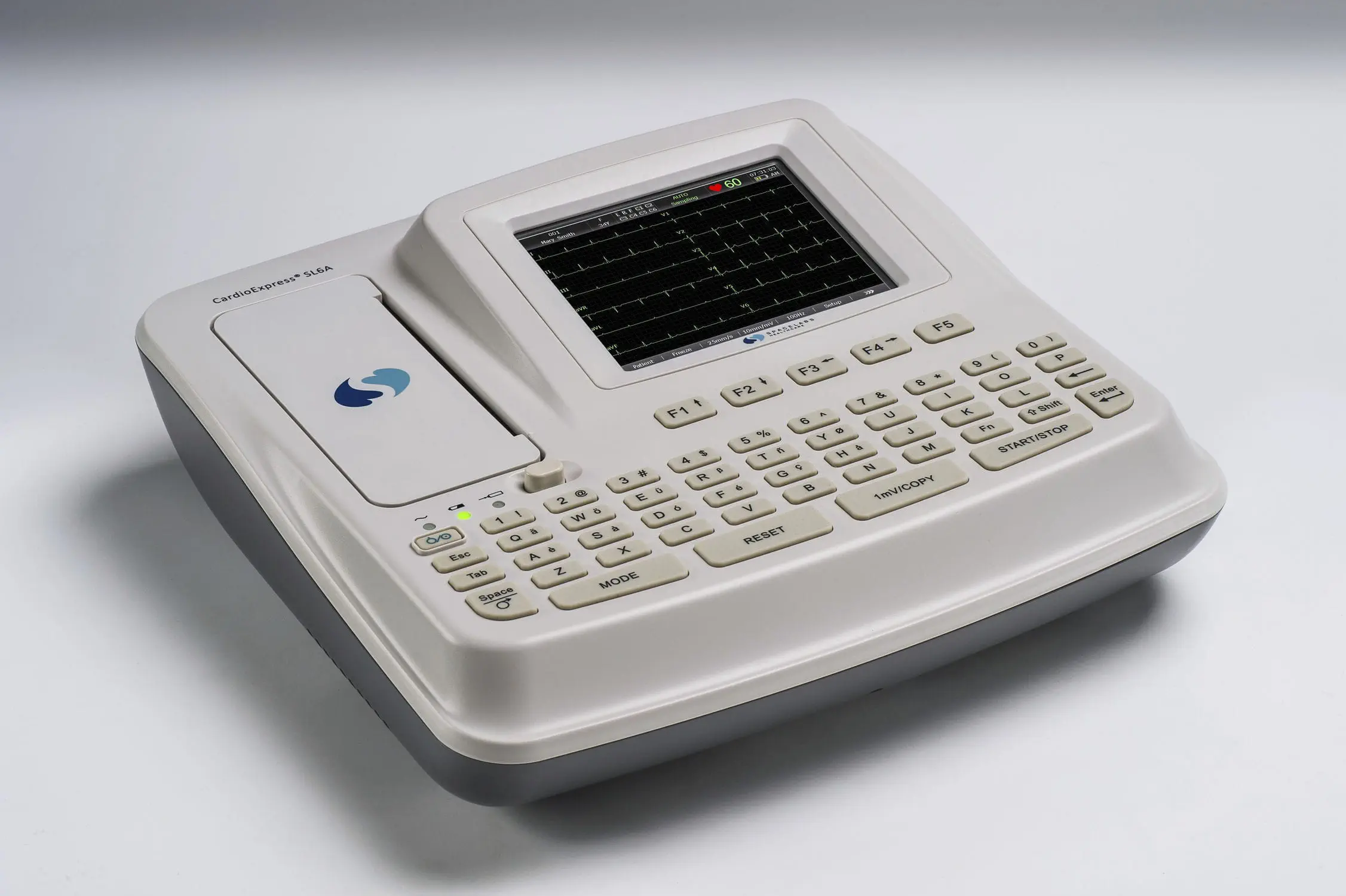 เครื่องตรวจคลื่นไฟฟ้าหัวใจ พร้อมระบบวิเคราะห์ผล  Resting electrocardiograph 12.1