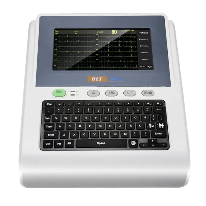 เครื่องตรวจคลื่นไฟฟ้าหัวใจ พร้อมระบบวิเคราะห์ผล  Resting electrocardiograph E65  BLT Biolight