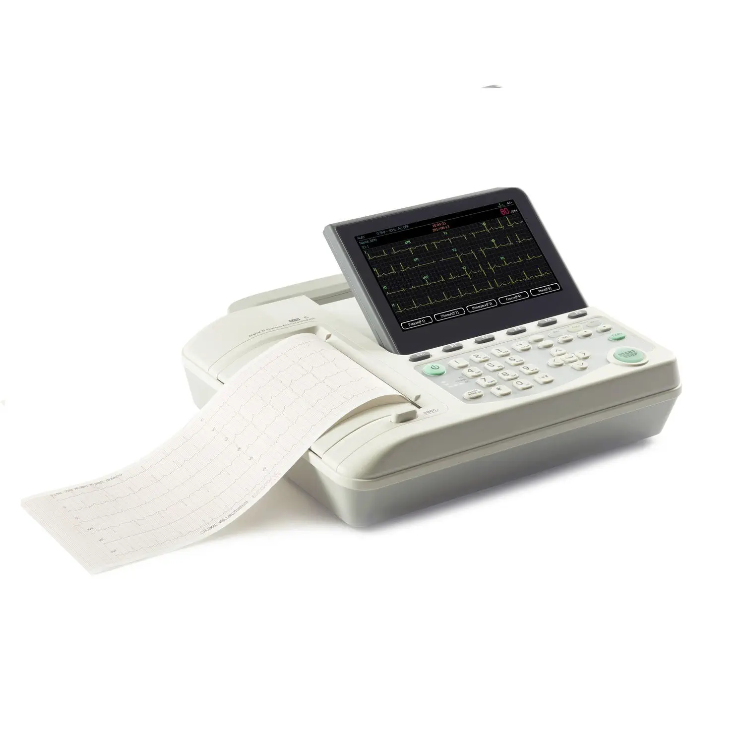 เครื่องตรวจคลื่นไฟฟ้าหัวใจ พร้อมระบบวิเคราะห์ผล  Resting electrocardiograph EUROECG 601