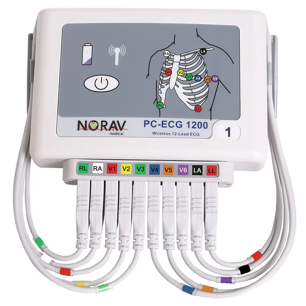 เครื่องตรวจคลื่นไฟฟ้าหัวใจ พร้อมระบบวิเคราะห์ผล  Stress test electrocardiograph 1200W  NORAV Medical