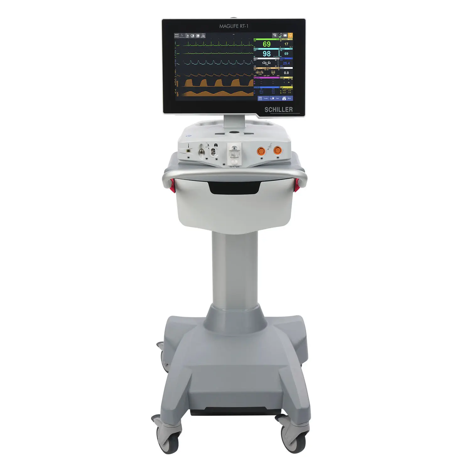 เครื่องติดตามการทำงานของหัวใจและสัญญาณชีพอัตโนมัติสำหรับห้อง MRI  MRI-compatible patient monitor MAGLIFE RT-1  SCHILLER