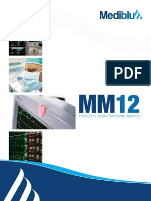 เครื่องติดตามการทำงานของหัวใจและสัญญาณชีพอัตโนมัติ ขนาดกลางเชื่อมต่อระบบ Central Monitor MM12 MEDIBLU