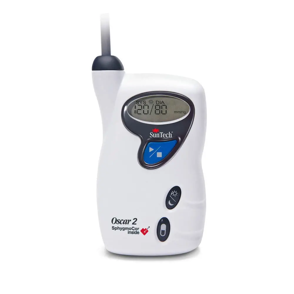 เครื่องติดตามการทำงานของหัวใจและสัญญาณชีพอัตโนมัติ  ABPM patient monitor Oscar 2™  SunTech Medical