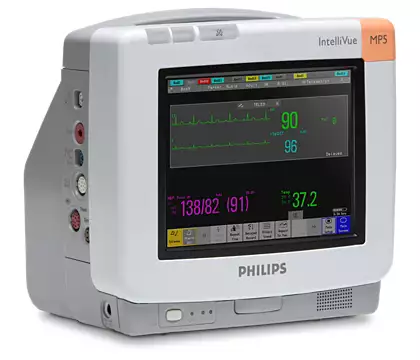 เครื่องติดตามการทำงานของหัวใจและสัญญาณชีพอัตโนมัติ  IntelliVue MP5 Portable patient monitor  Philips