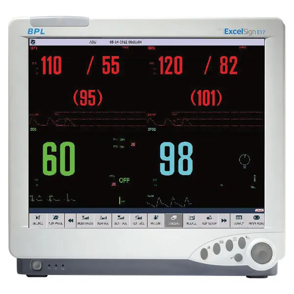 เครื่องติดตามการทำงานของหัวใจและสัญญาณชีพอัตโนมัติ  Modular patient monitor EXCELSIGN E17  BPL Medical Technologies