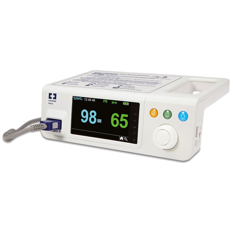 เครื่องติดตามการทำงานของหัวใจและสัญญาณชีพอัตโนมัติ  Nellcor™ Bedside SpO₂ Patient Monitoring System, PM100N  COVIDIEN