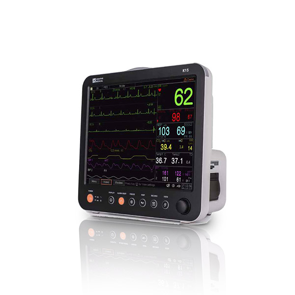เครื่องติดตามการทำงานของหัวใจและสัญญาณชีพอัตโนมัติ  Patient Monitor 12″ K12  Creative