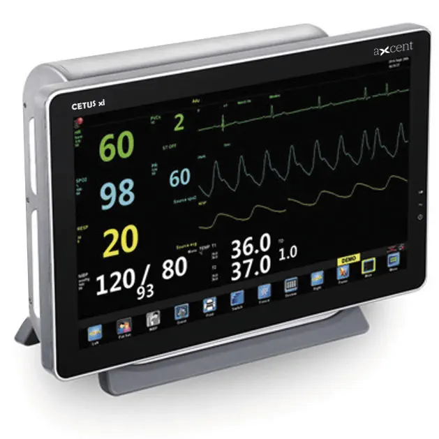 เครื่องติดตามการทำงานของหัวใจและสัญญาณชีพอัตโนมัติ  Tabletop patient monitor CETUS xl  aXcent medical