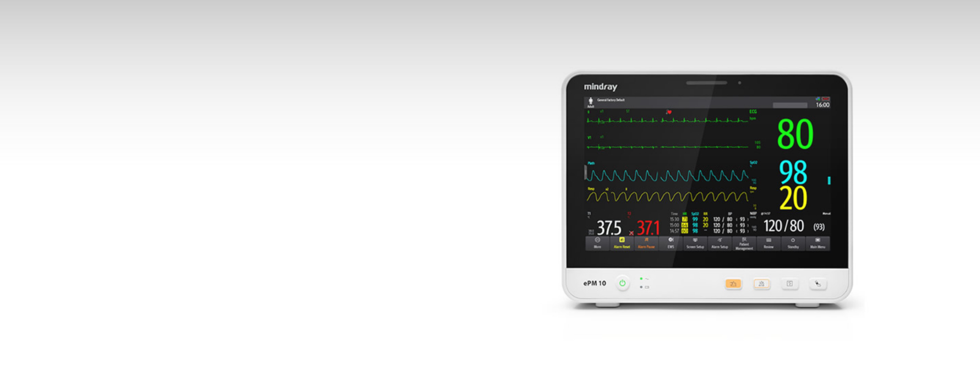 เครื่องติดตามการทำงานของหัวใจและสัญญาณชีพ  รุ่น ePM10 Transport Patient Monitor ยี่ห้อ Mindray