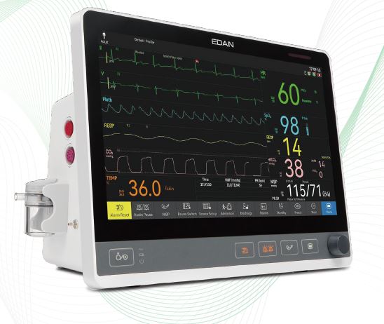 เครื่องติดตามการทำงานของหัวใจและสัญญาณชีพ ยี่ห้อ Edan รุ่น CX12