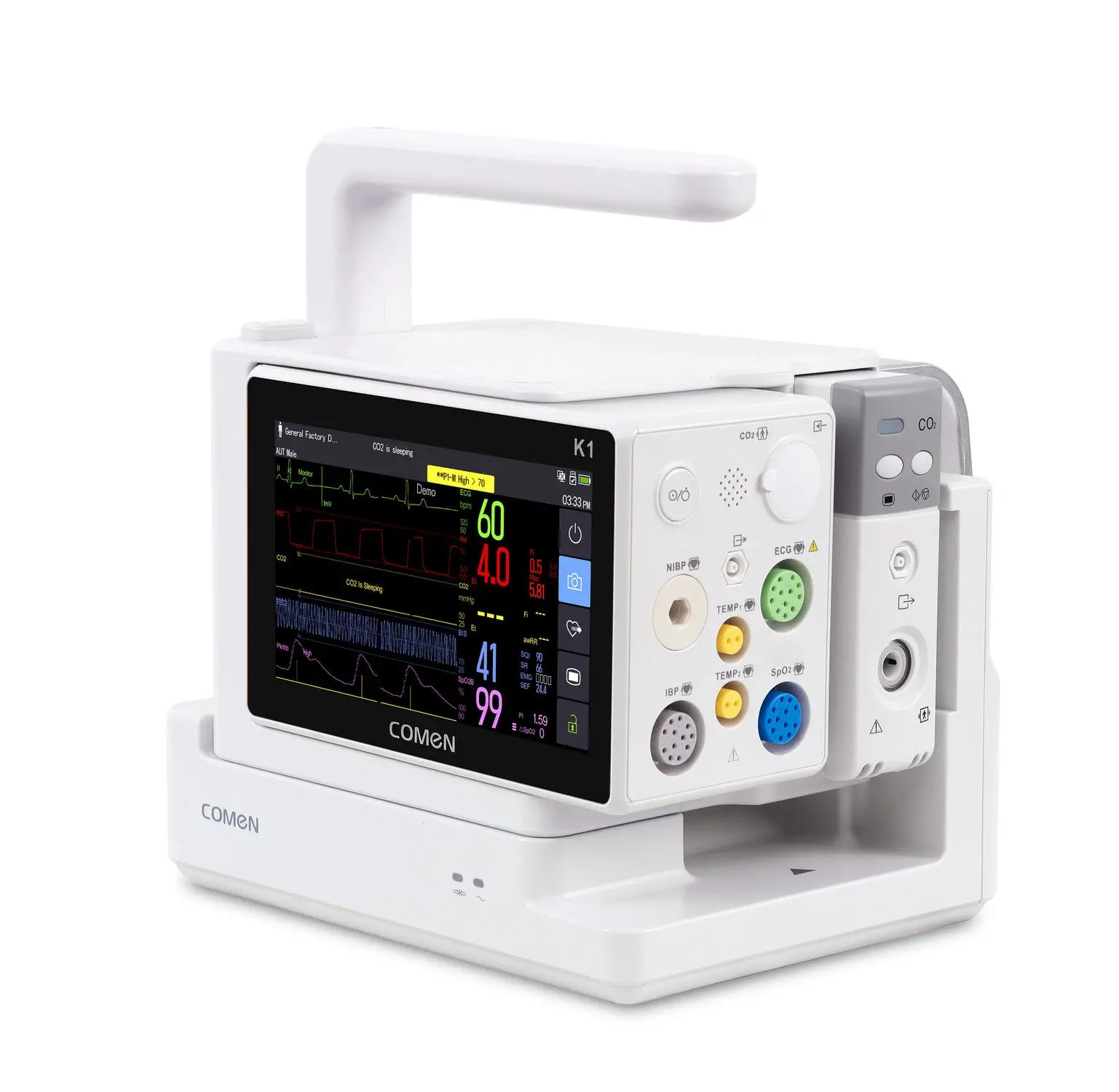 เครื่องติดตามการทำงานของหัวใจและสัญญาณชีพ  Transport patient monitor K1  Comen