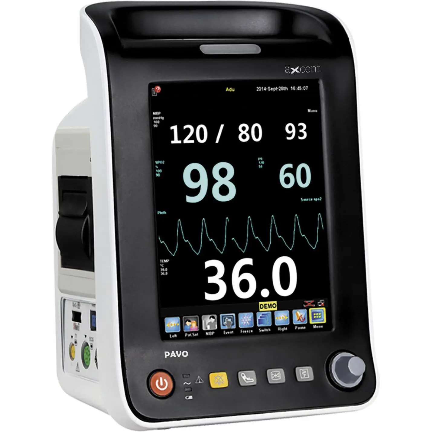 เครื่องติดตามสัญญาณชีพ  Portable vital signs monitor PAVO  aXcent medical